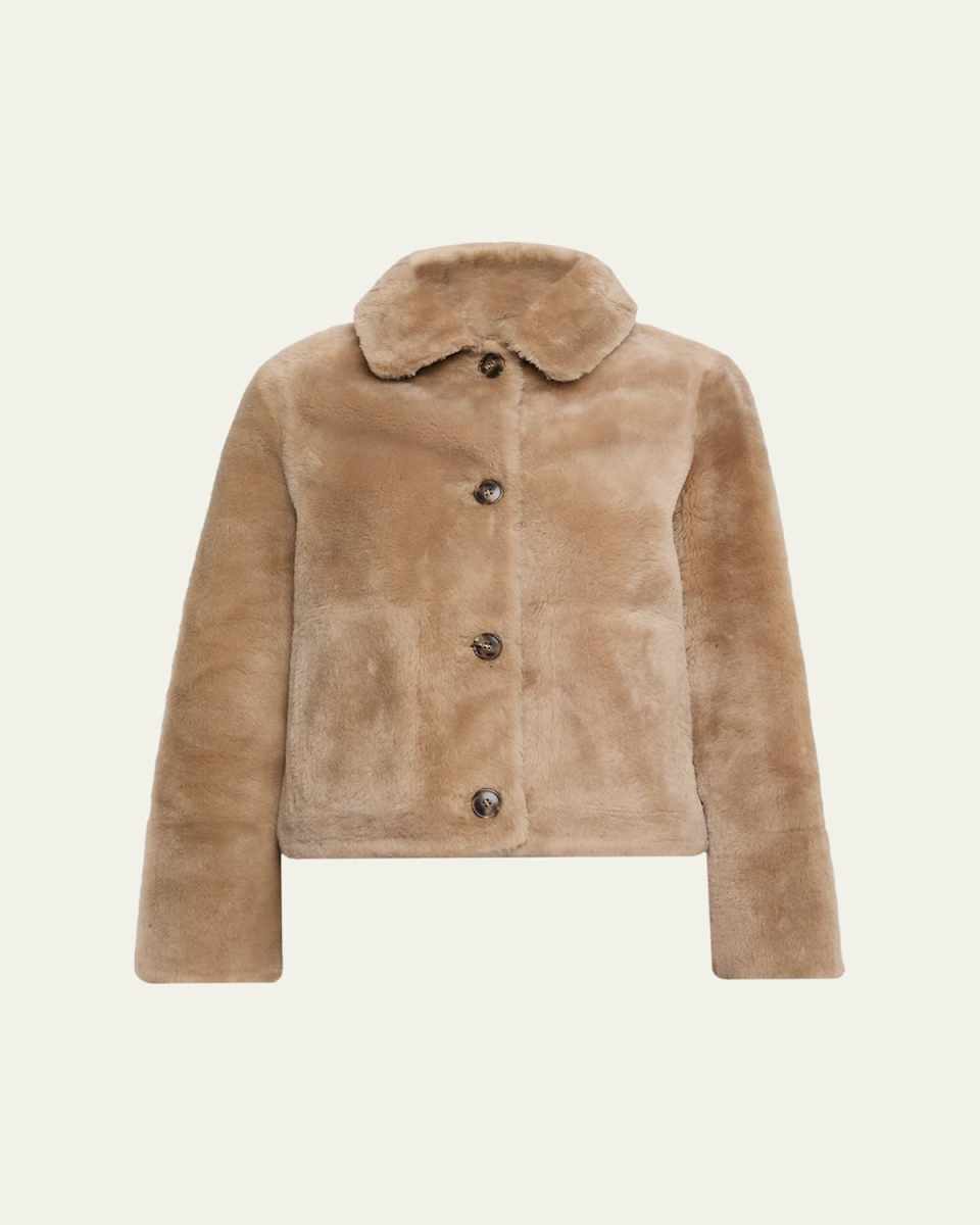 Short Lamb Shearling Jacket